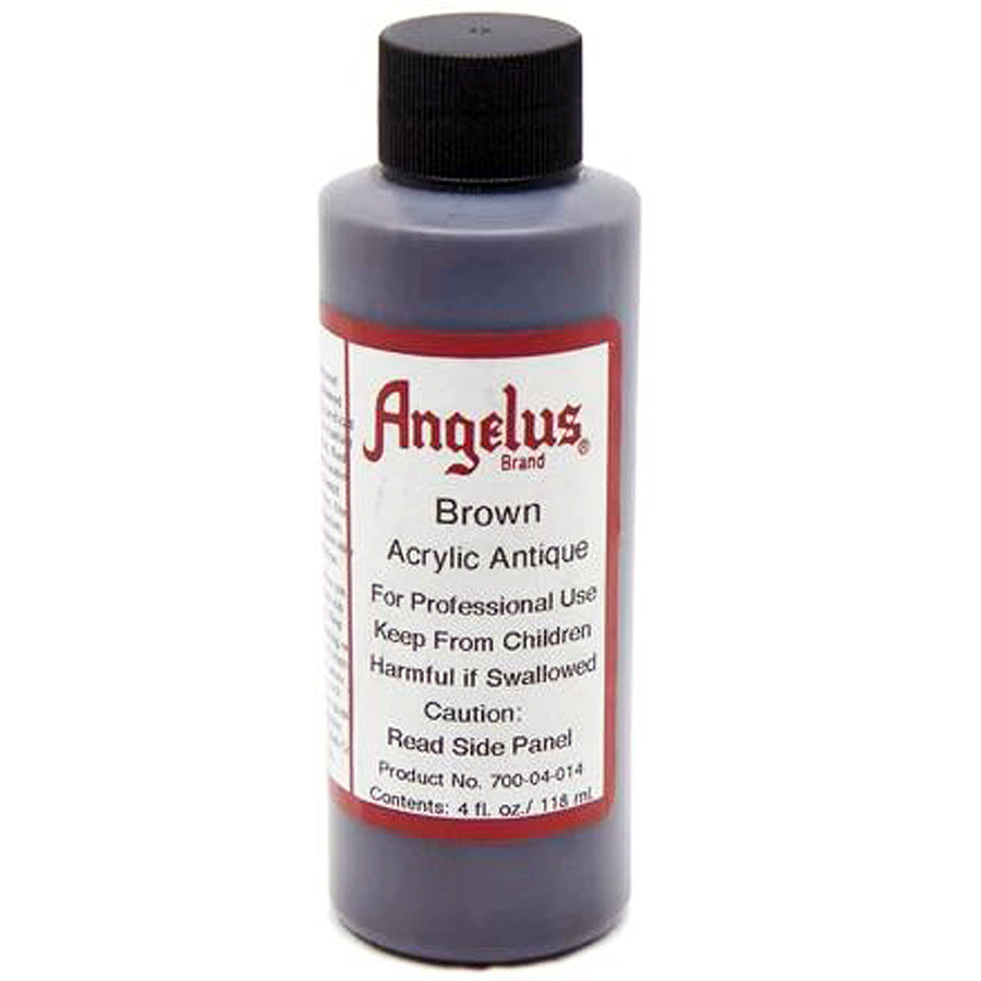 Brown acrylic antique paint bottle - Uhorse