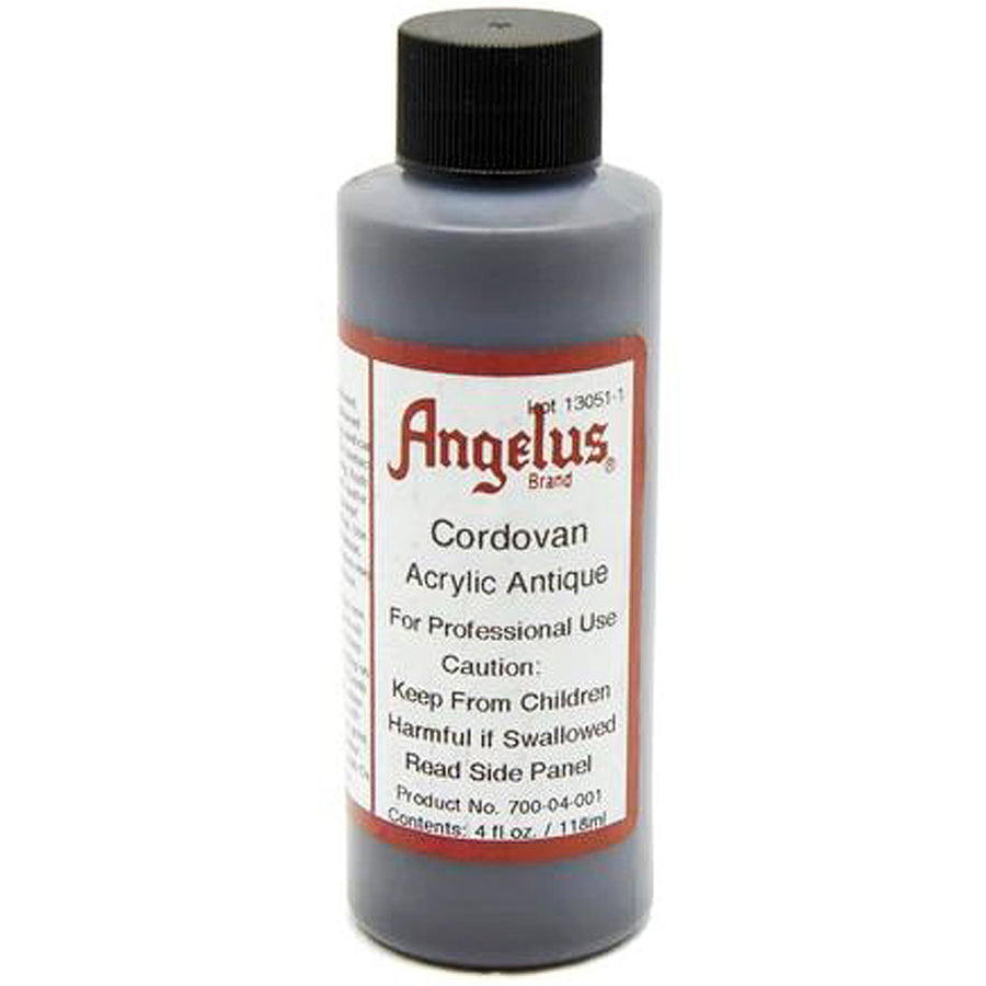 Angelus Cordovan Acrylic Antique leather finish bottle - Uhorse
