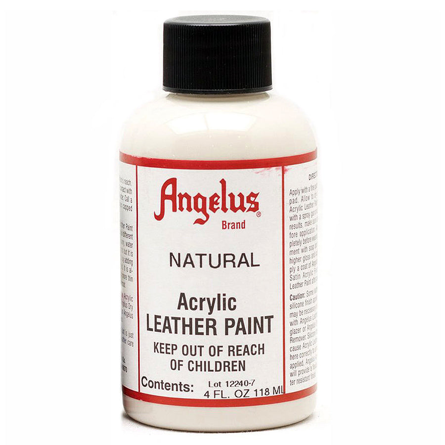 Angelus Natural Acrylic Leather Paint, 4 fl oz bottle - Uhorse