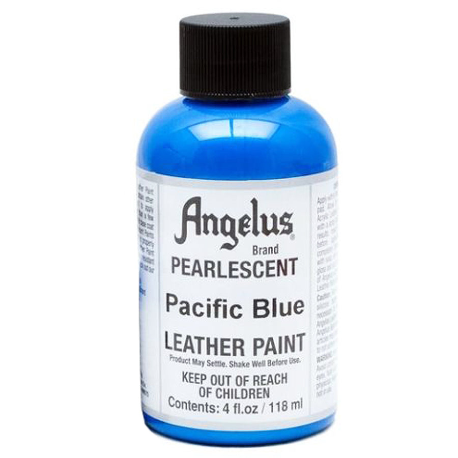 Angelus Pearlescent Pacific Blue Leather Paint - Hilason