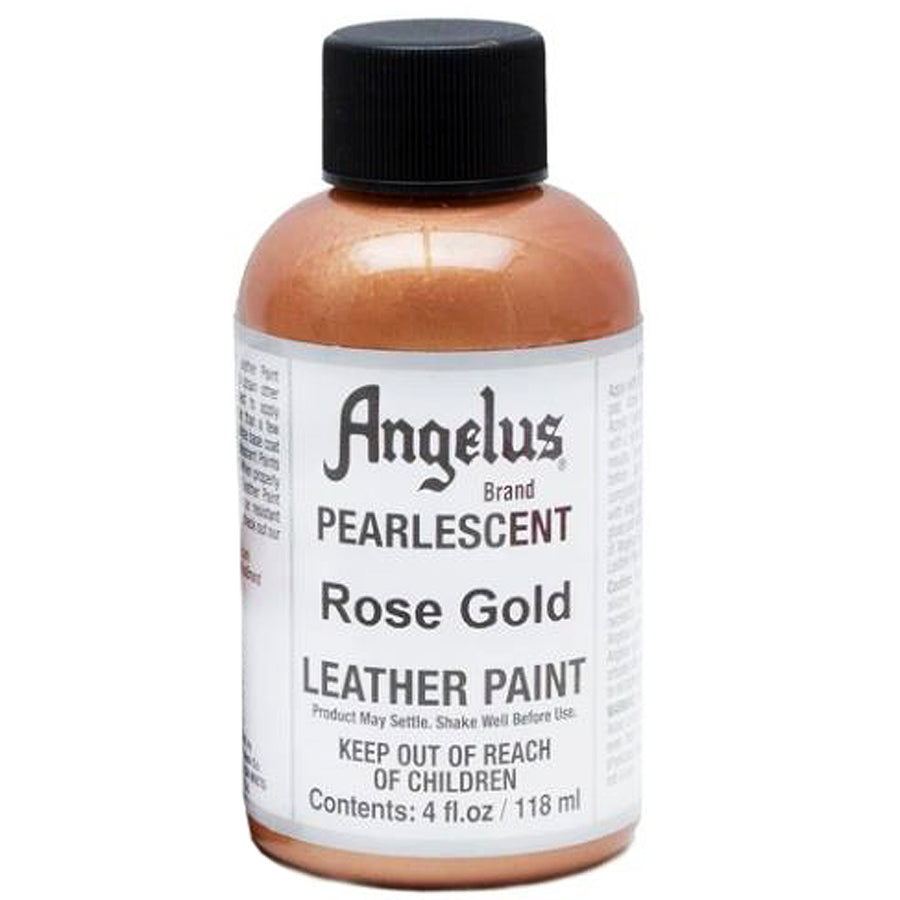 Pearlescent rose gold leather paint - Uhorse