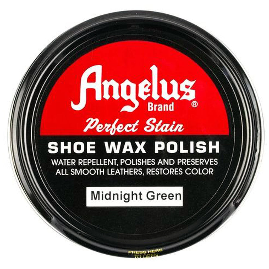 Angelus midnight green shoe wax polish - Uhorse