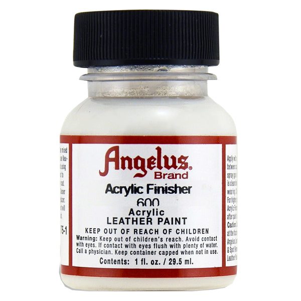 Acrylic leather paint finisher, cream colored bottle - Uhorse