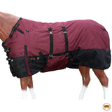 72 In Hilason 1200D Ripstop Waterproof Turnout Winter Turnout Horse Blanket Wine - Uhorse