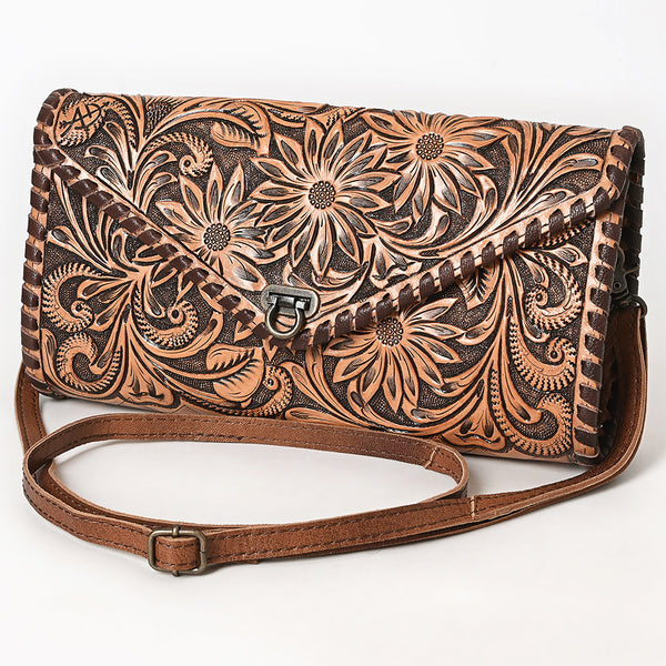American Darling Hand Tooled Leather Envelope Bag - Uhorse