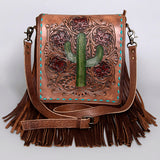 American Darling ADBG396 Large Crossbody Hand Tooled Genuine Leather Women Bag Western Handbag Purse