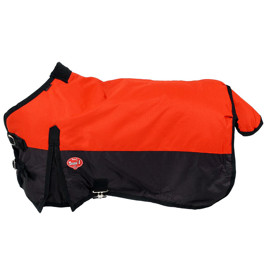 36 In Tough 1 600D Waterproof Poly Miniature H. Turnout Blanket Red – by Hilason – Cowboy and equestrian accessories