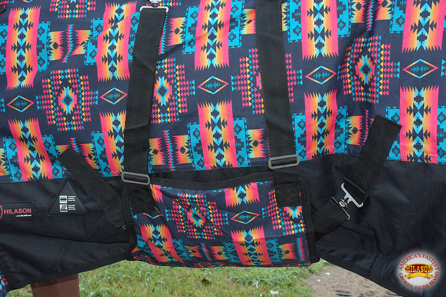 HILASON 600D Winter Waterproof Poly Horse Blanket Belly Wrap | Turnout Blankets for Horses