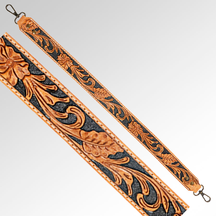 American Darling ADBT102-48 Hand Tooled Genuine Leather Crossbody by Hilason – Cowboy and equestrian accessories
