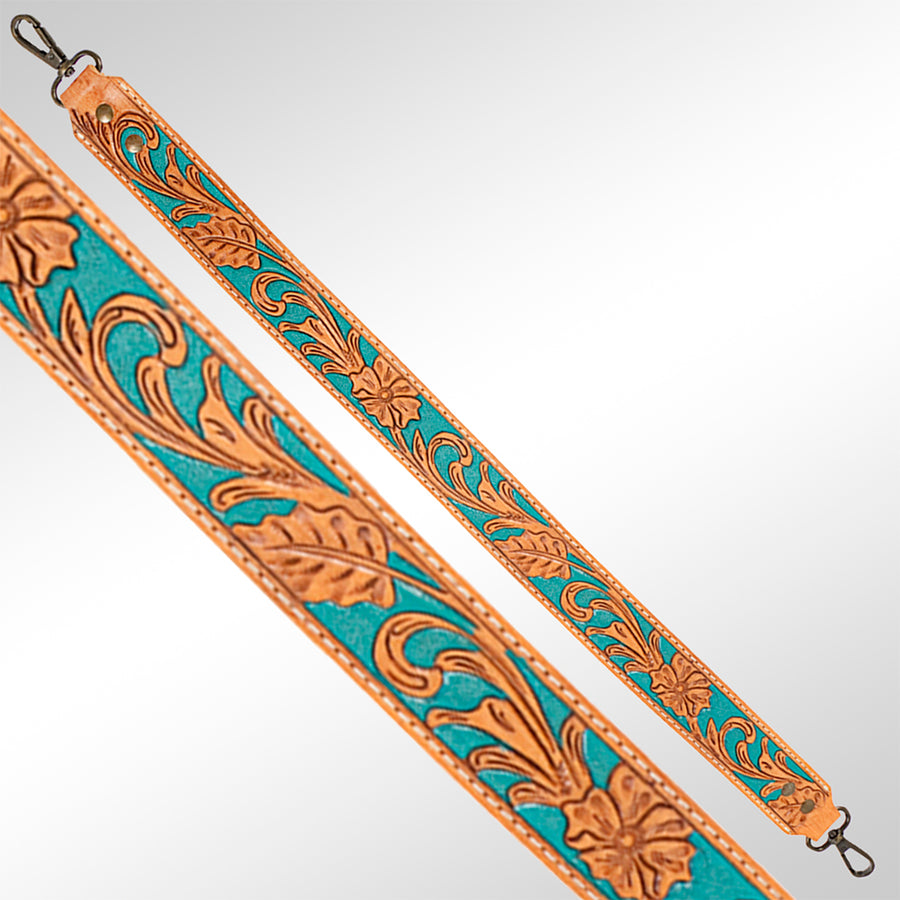 American Darling ADBT103-28 Hand Tooled Genuine Leather Crossbody by Hilason – Cowboy and equestrian accessories