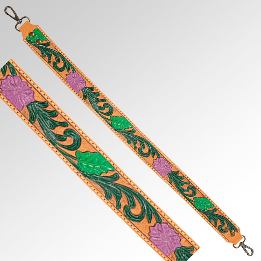 American Darling ADBT110-28 Hand Tooled Genuine Leather Crossbody by Hilason – Cowboy and equestrian accessories