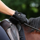 Size 10.5 Back On Track Therapeutic Riding Gloves Pair Black