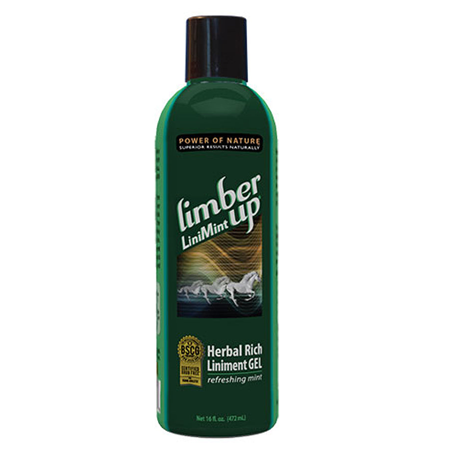 Green herbal liniment gel bottle with mint scent - Uhorse