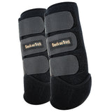 Large Back On Track Exercise Boots - Hind (Pair) Black - Uhorse