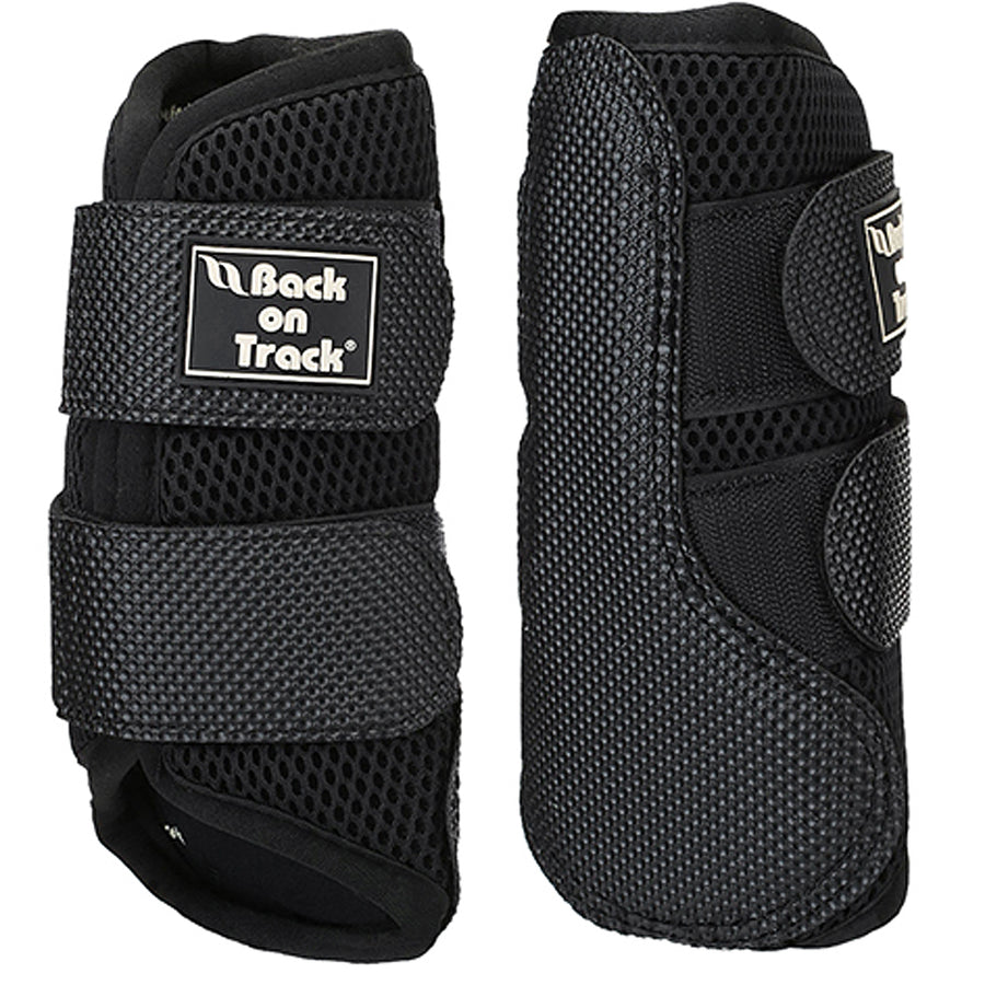 Large Back On Track Splint Boots (Brush Boot) Black - Uhorse