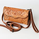 American Darling ADBG446 Wallet Hand Tooled Genuine Leather Women Bag Western Handbag Purse