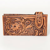 American Darling ADBG448 Wallet Hand Tooled Genuine Leather Women Bag Western Handbag Purse