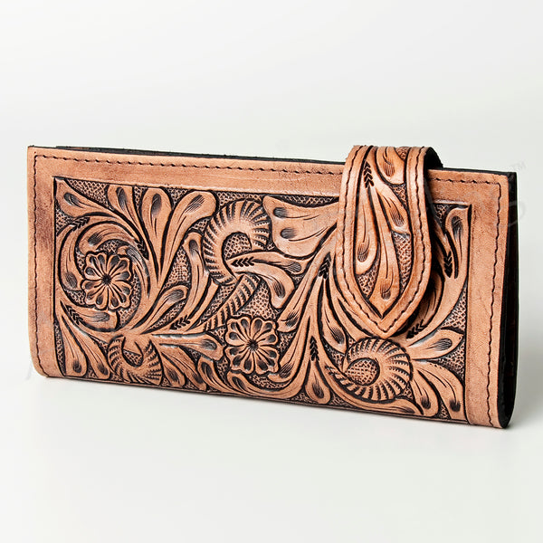 American Darling Hand Tooled Leather Wallet Bag - Uhorse