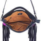 American Darling Clutch Hand Tooled Saddle Blanket Fabric Genuine