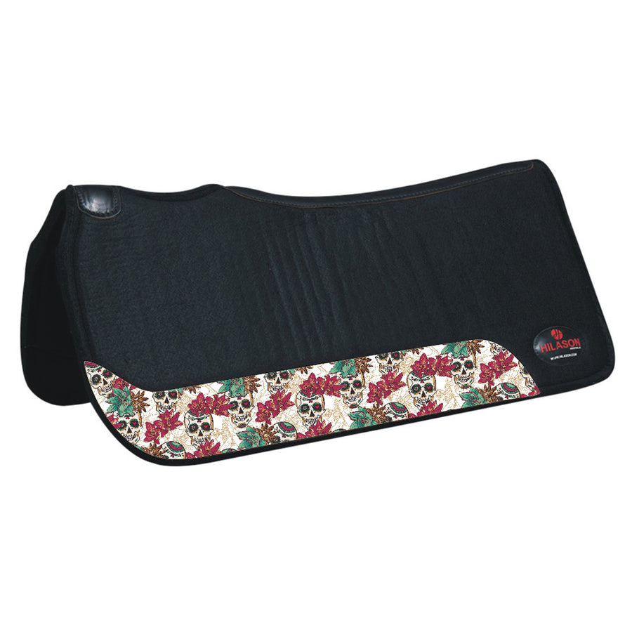 HILASON 31 In X 30 In Western Horse 100% Wool Felt Saddle Pad