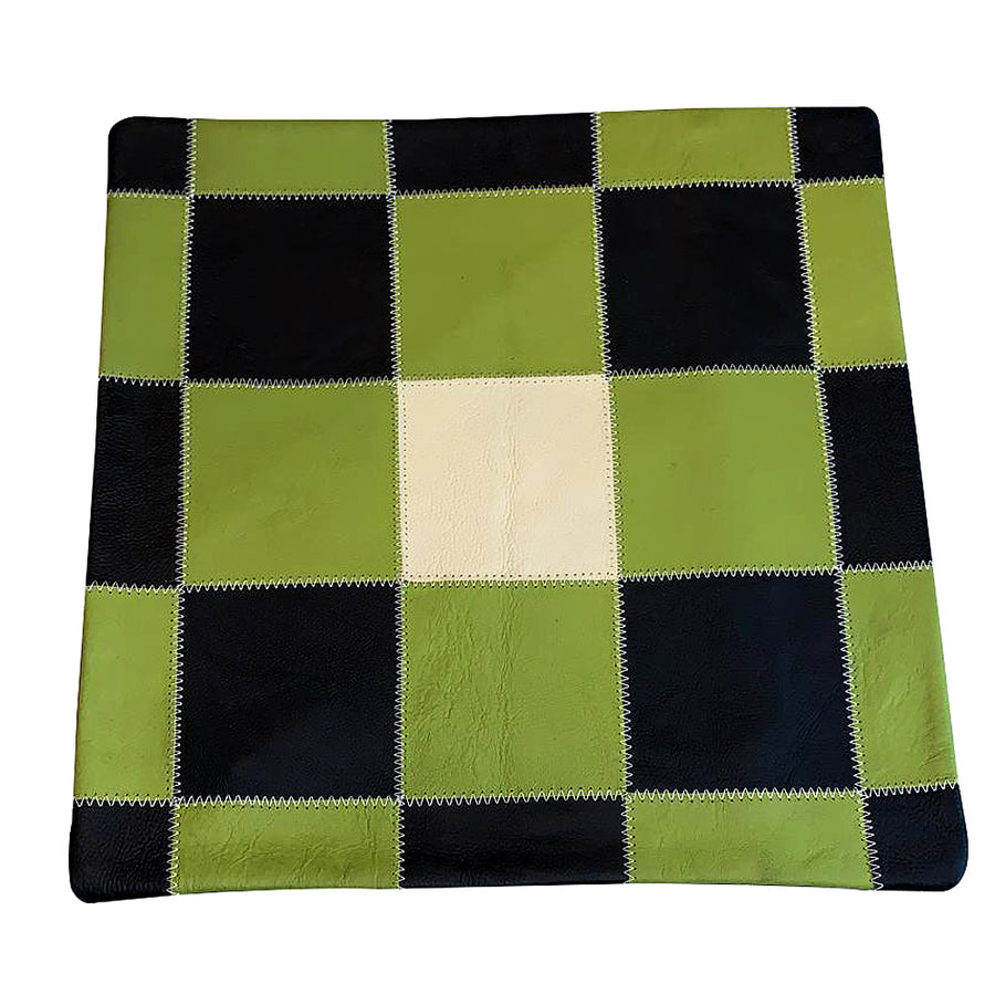 Cowhide Leather Patchwork Cushion Pillow Cover by Hilason – Cowboy and equestrian accessories