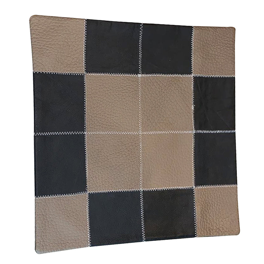 Cowhide Leather Patchwork Cushion Pillow Cover by Hilason – Cowboy and equestrian accessories