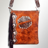 American Darling ADBG465 Chaps Bag Hand Tooled Genuine Leather Women Bag Western Handbag Purse
