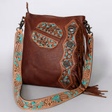 American Darling ADBG469 Chaps Bag Hand Tooled Genuine Leather Women Bag Western Handbag Purse