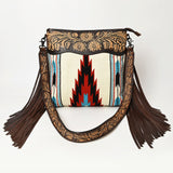 American Darling ADBGZ104 Signature Crossbody Hand Tooled Saddle Blanket Genuine Leather Women Bag Western Handbag Purse