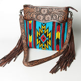 American Darling Cross Body Hand Tooled Saddle Blanket Genuine Leather Western Women Bag Handbag Purse | Crossbody for |Cute