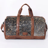 American Darling ADBGS174BRAHACGO Duffel Hair On Genuine Leather Women Bag Western Handbag Purse