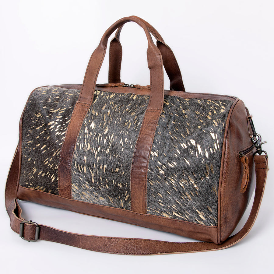 American Darling Duffel Hair On Genuine Leather Western Women Bag | Handbag Duffel Weekend Travel Bags for - Uhorse