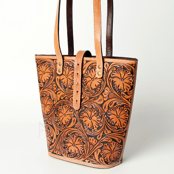 American Darling Hand Tooled Leather Tote Bag - Uhorse