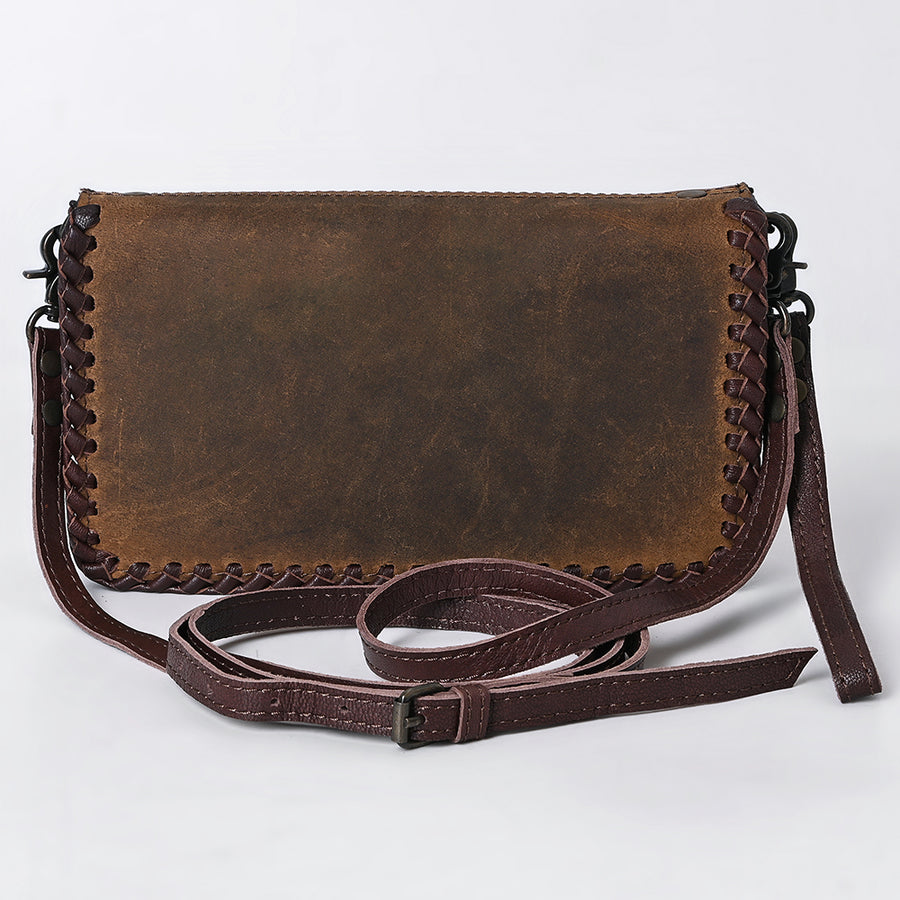 American Darling Organiser Bag Handcrafted from Crocodile Embossed Genuine Leather with YKK Zipper and Detachable Strap