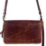 American Darling ADBG485CRAZY Organiser Genuine Leather Women Bag Western Handbag Purse