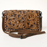 American Darling ORGANISER Upcycled Wool Genuine Leather women bag western handbag purse