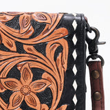 American Darling ORGANISER Upcycled Wool Genuine Leather women bag western handbag purse