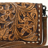 American Darling ORGANISER Upcycled Wool Genuine Leather women bag western handbag purse