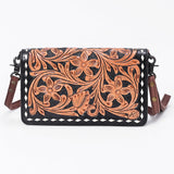 American Darling ORGANISER Upcycled Wool Genuine Leather women bag western handbag purse