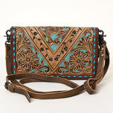 American Darling ORGANISER Upcycled Wool Genuine Leather women bag western handbag purse