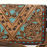 American Darling ORGANISER Upcycled Wool Genuine Leather women bag western handbag purse