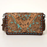 American Darling ORGANISER Upcycled Wool Genuine Leather women bag western handbag purse