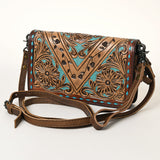 American Darling ORGANISER Upcycled Wool Genuine Leather women bag western handbag purse