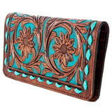 American Darling ADBG489 Wallet Hand Tooled Genuine Leather Women Bag Western Handbag Purse