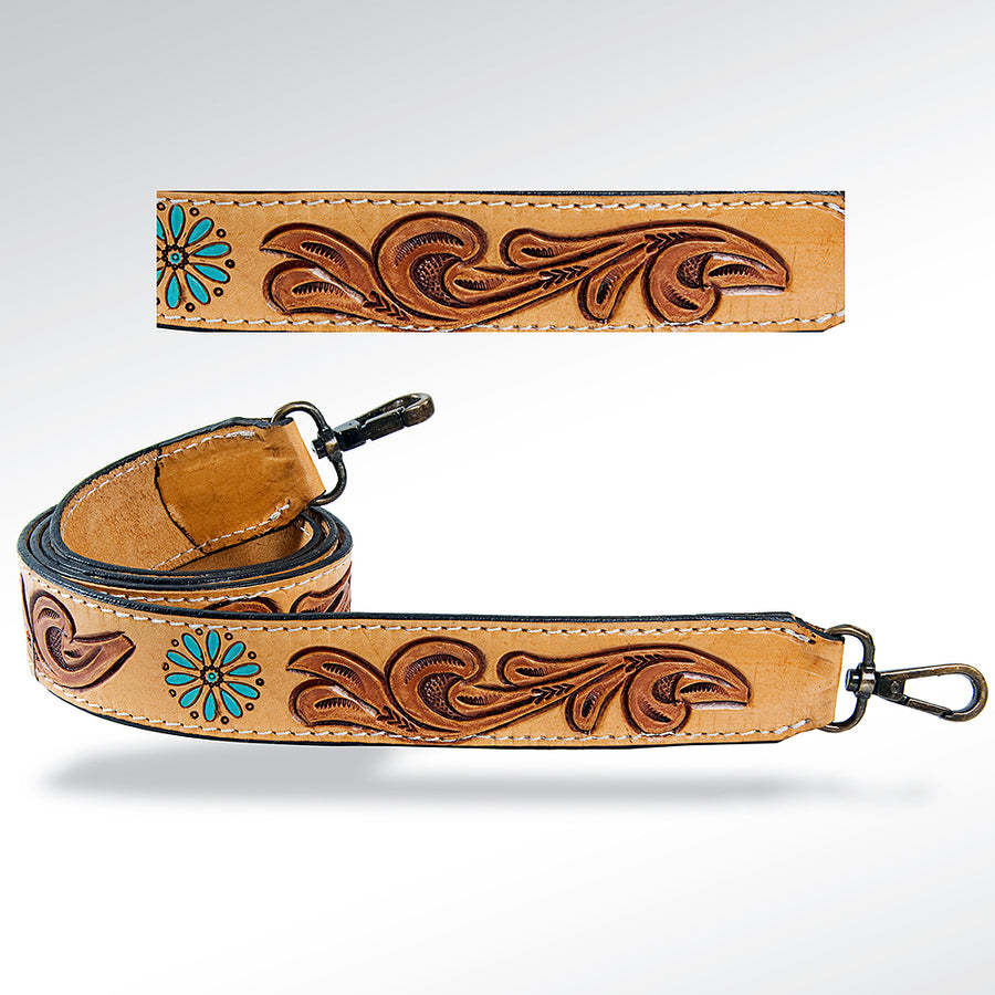 American Darling ADSTF160 Hand Tooled Genuine Leather Crossbody Handle by Hilason – Cowboy and equestrian accessories