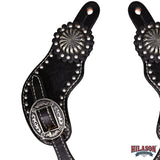 HILASON Hand-Tooled Leather Spur Straps for Men & Women – Western Design, Adjustable Fit