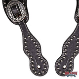 HILASON Hand-Tooled Leather Spur Straps for Men & Women – Western Design, Adjustable Fit
