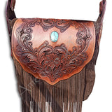 American Darling ADBGH102 Tote Hand Tooled Genuine Leather Women Bag Western Handbag Purse