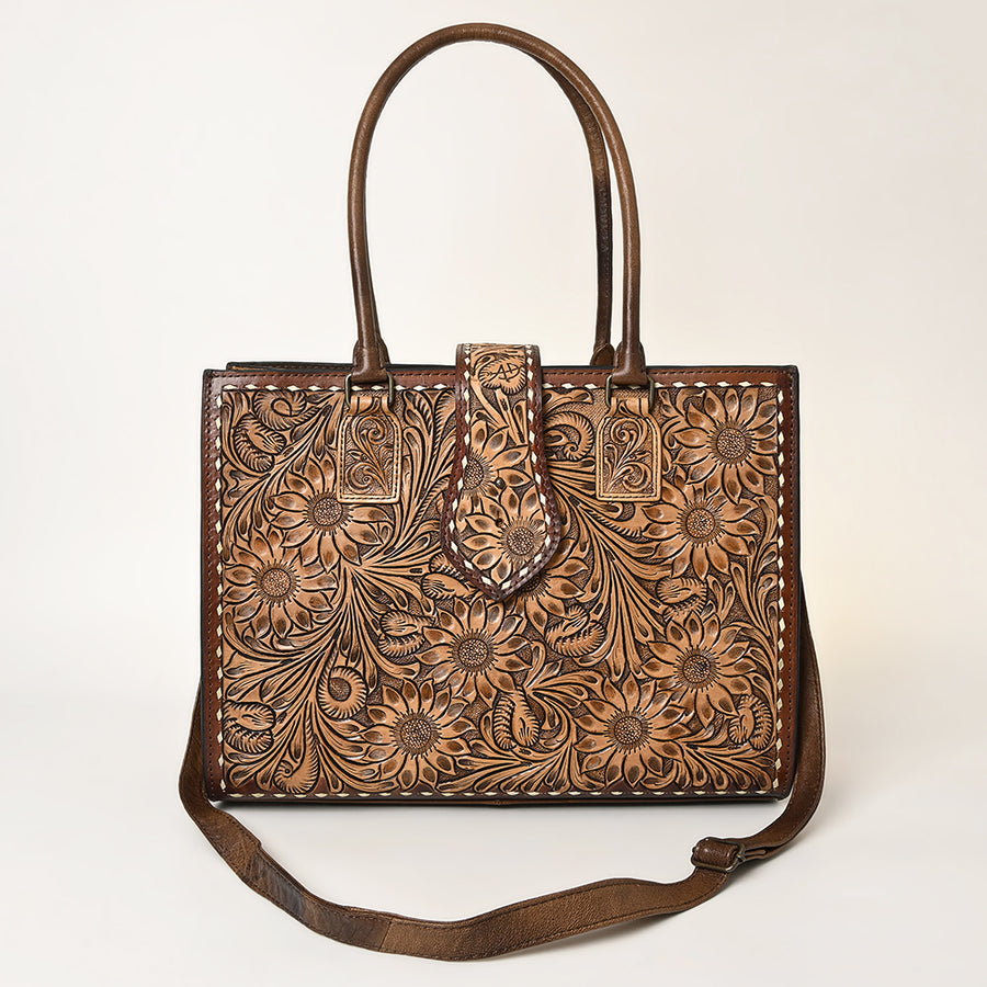 American Darling Tote Hand Tooled Genuine Leather Western Women Bag Handbag Purse | Travel Bags College Casual