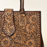 American Darling ADBGH104 Tote Hand Tooled Genuine Leather Women Bag Western Handbag Purse